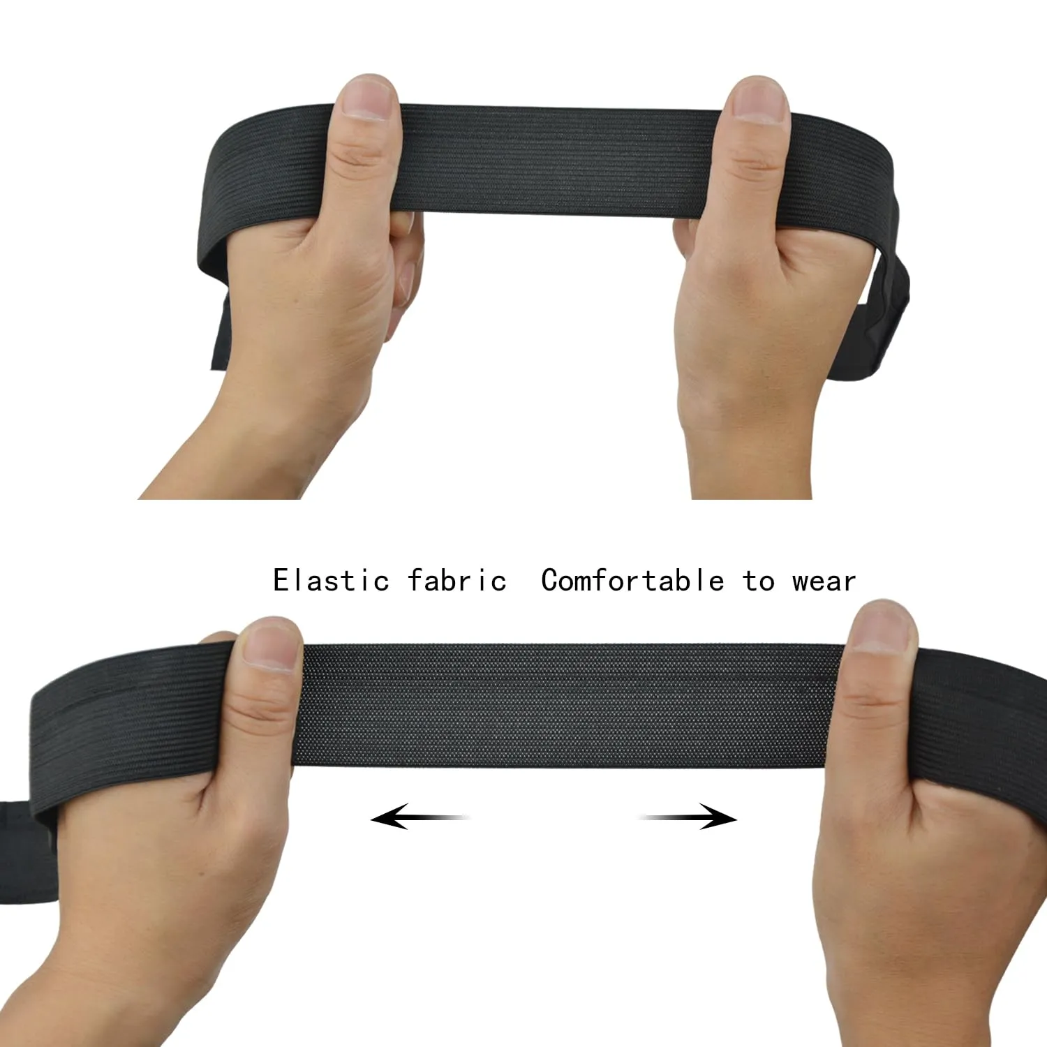3 Pcs Elastic Band Lace Melting Bands Adjustable Wig Headbands for Lace Frontal Laying (Width 1.4 Inch)