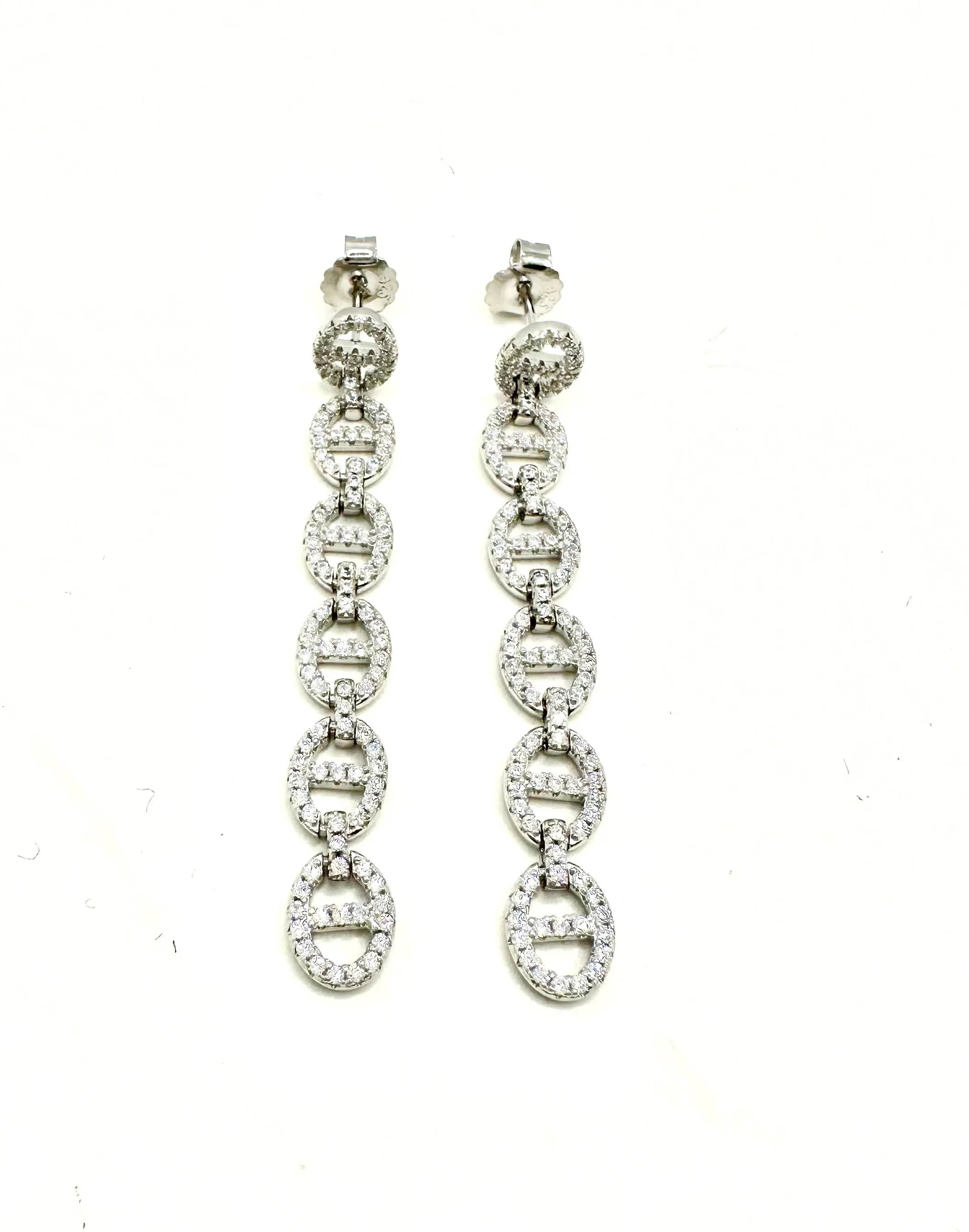 CD CZ Bling Earrings