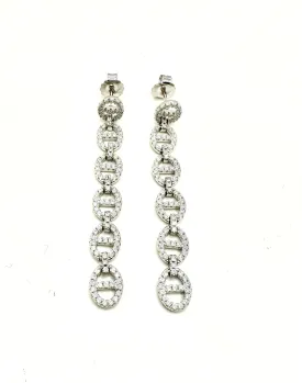 CD CZ Bling Earrings
