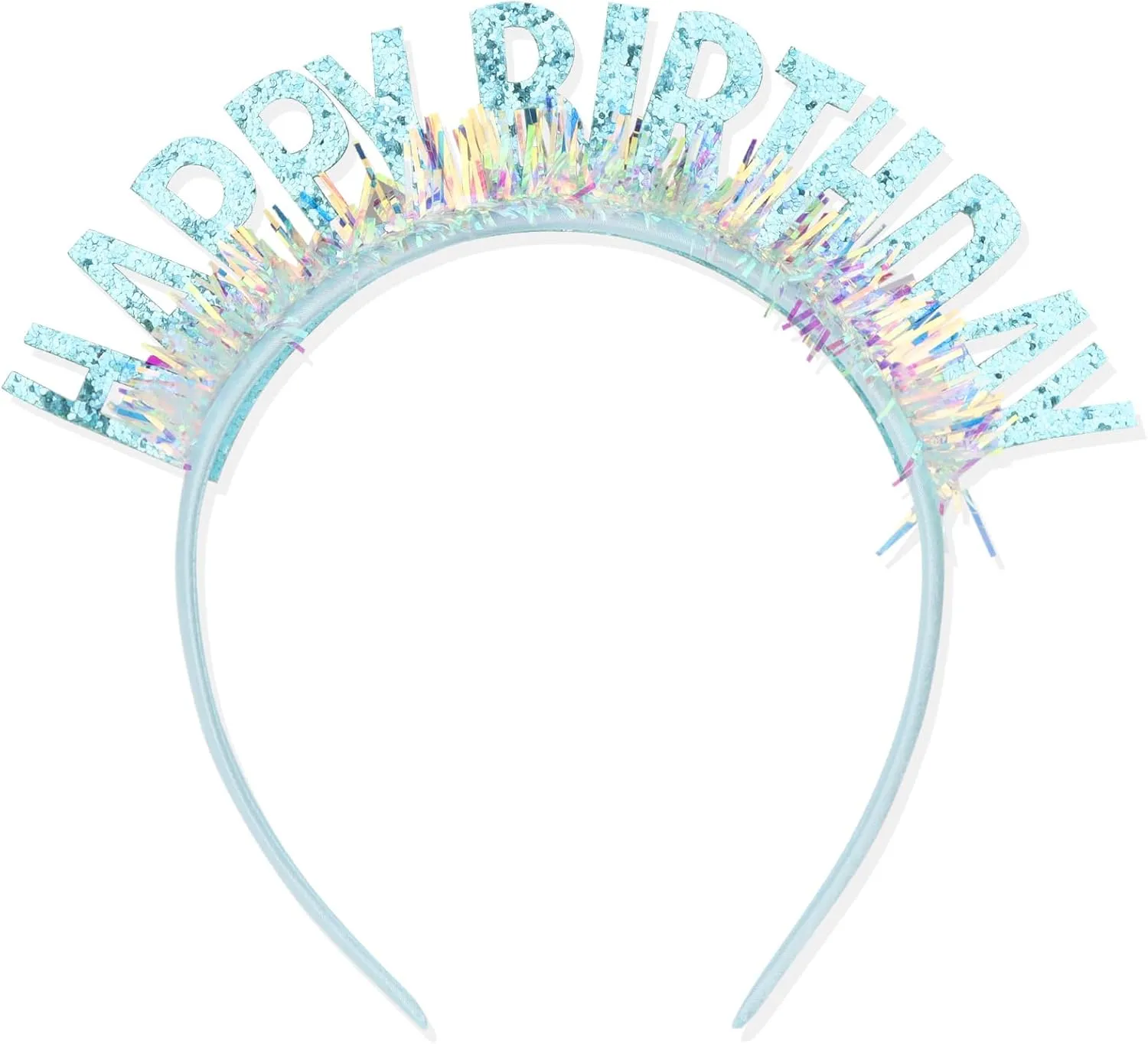 CIEHER Birthday Headband, Tiara for Women Girls - Birthday Girl, Happy Birthday Decorations and Gifts - Blue