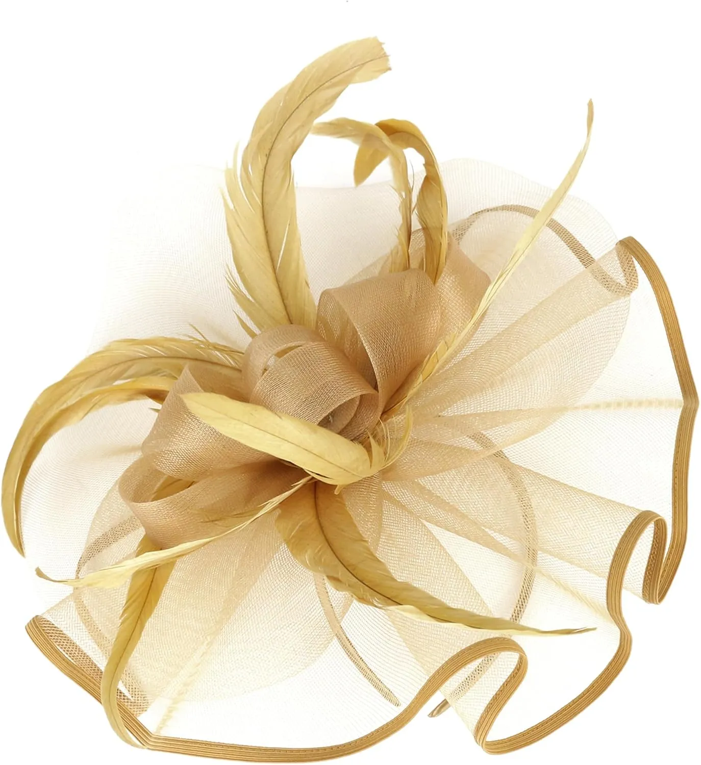 Dodheah Fascinators Hat for Women Tea Party Derby Hats Pillbox Hat Flower Feathers Wedding Headwear with Headband Hair Clip