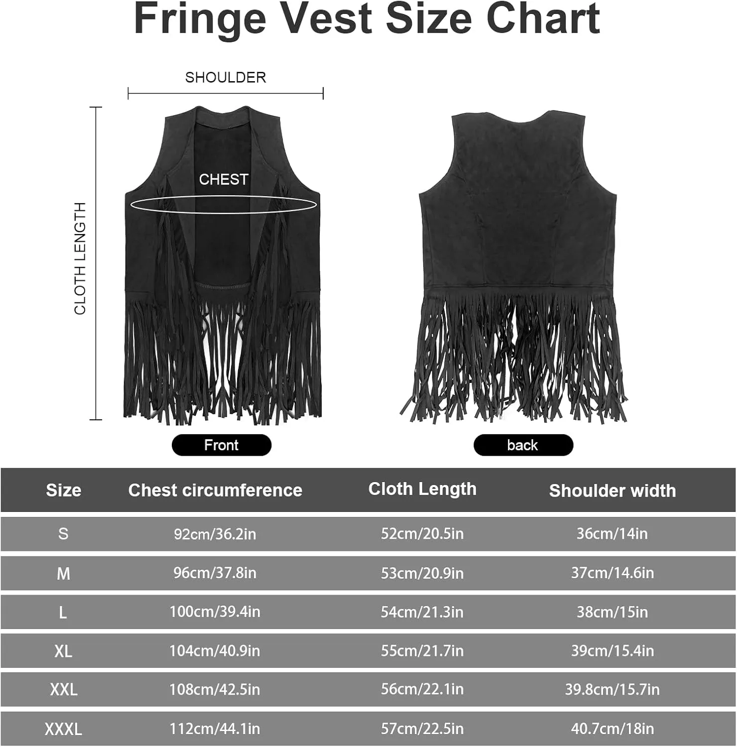 HyperFun Cowgirl Outfits for Women Western Costume Accessories Cowboy Hat Tassels Fringe Vest Earring Hippie Glasses Bandana