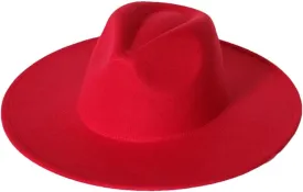 JNKIHAPOT Women's Fedora Hat Jazz Hat Fashion Bow Hat Big Brim Jazz Fedora Hat Men's Cap Sombrero