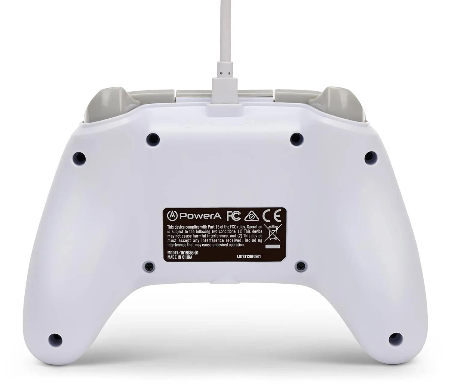 PowerA Wired Controller for Xbox Series X|S - White, gamepad, video game / gaming controller, works with Xbox One