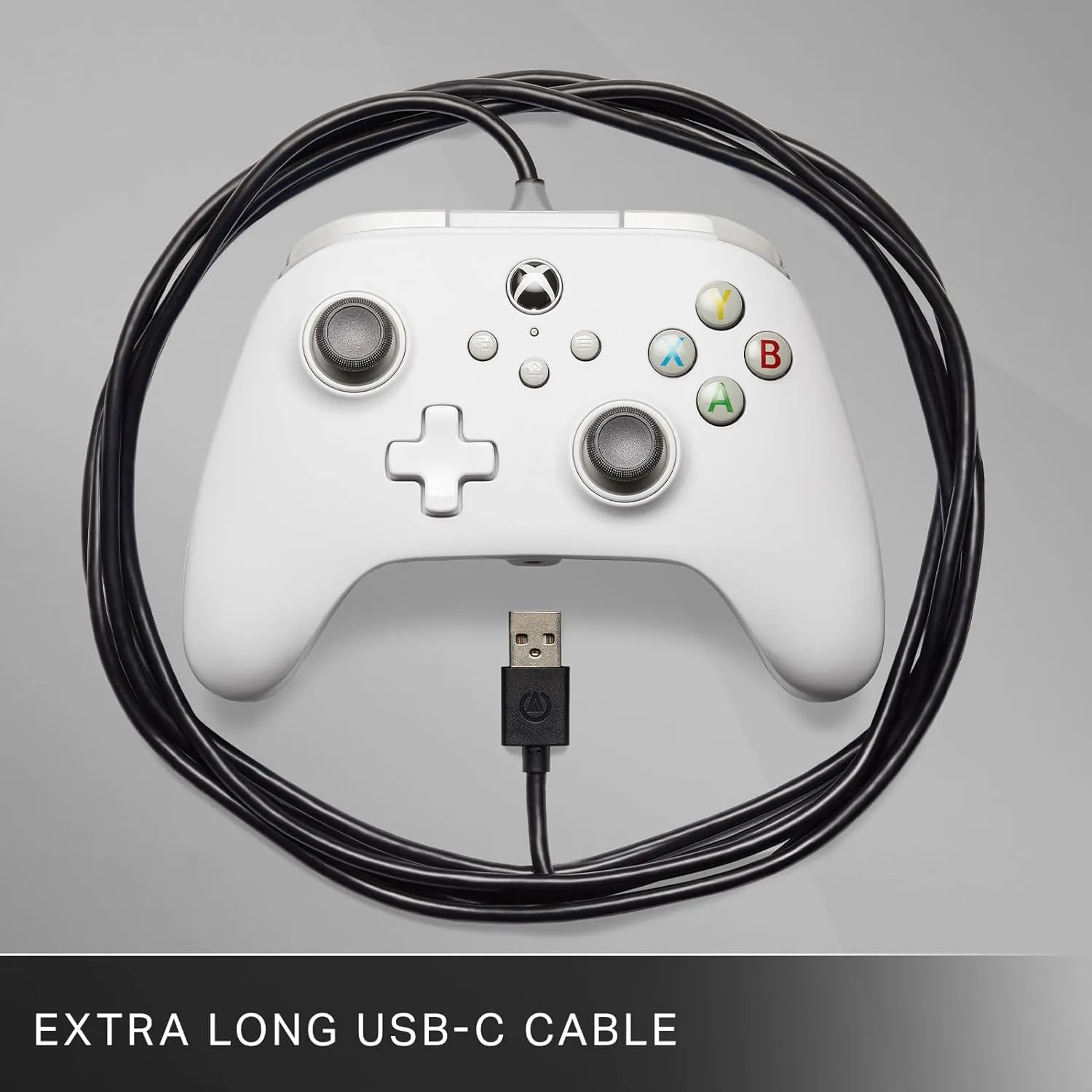 PowerA Wired Controller for Xbox Series X|S - White, gamepad, video game / gaming controller, works with Xbox One