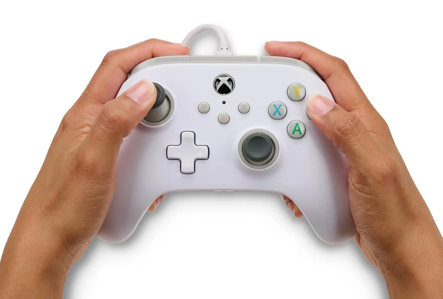 PowerA Wired Controller for Xbox Series X|S - White, gamepad, video game / gaming controller, works with Xbox One