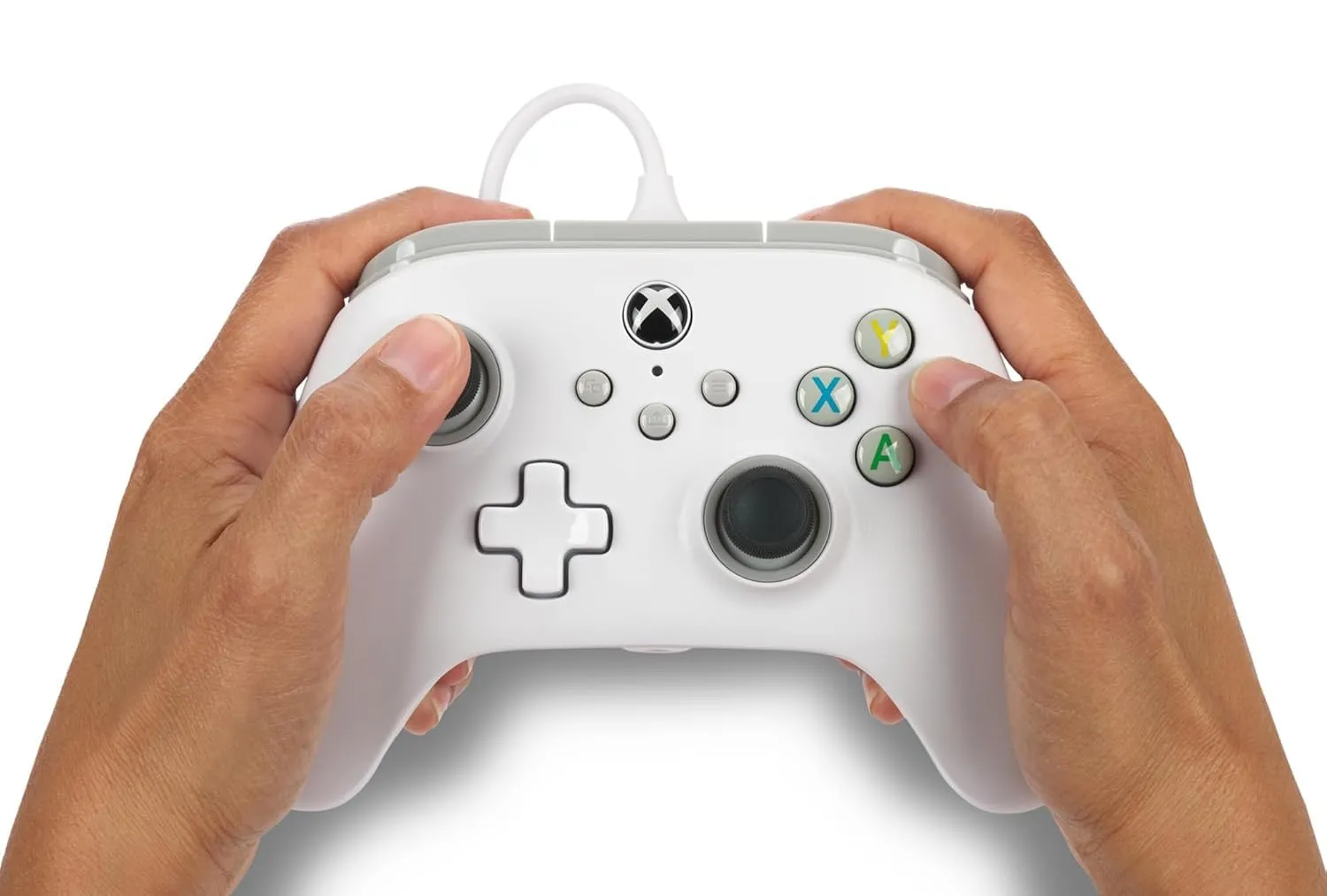PowerA Wired Controller for Xbox Series X|S - White, gamepad, video game / gaming controller, works with Xbox One