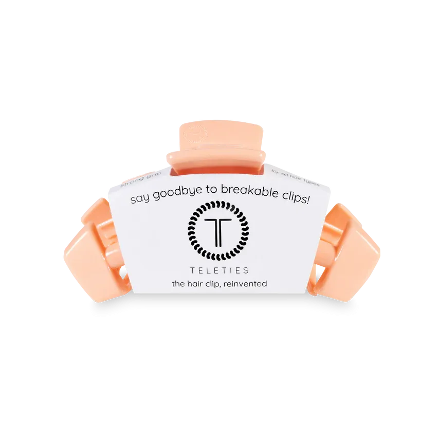 Small Teleties Claw Clip - Peach Fuzz