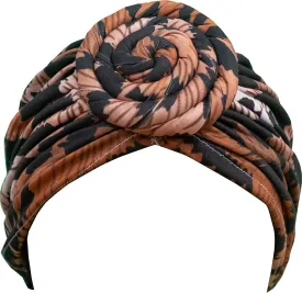 TouchUps Hair Bun Cap Hair Protection Head Wrap Hairbun Cap Wrap African Turban Pattern Headwrap Headscarf